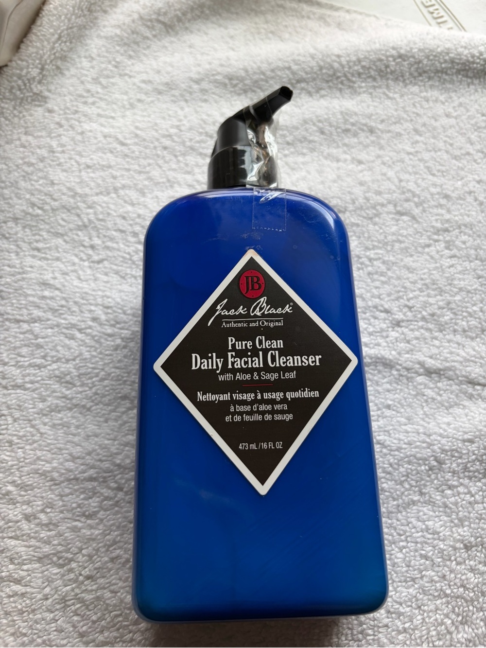 Jack Black Pure Clean Daily Facial Cleanser - Blue 16 ounce new